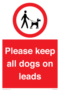 Please keep all dogs on leads